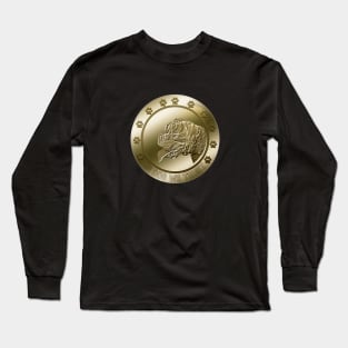 Boxer Dog Crypto Funny Cryptocurrency Design Long Sleeve T-Shirt